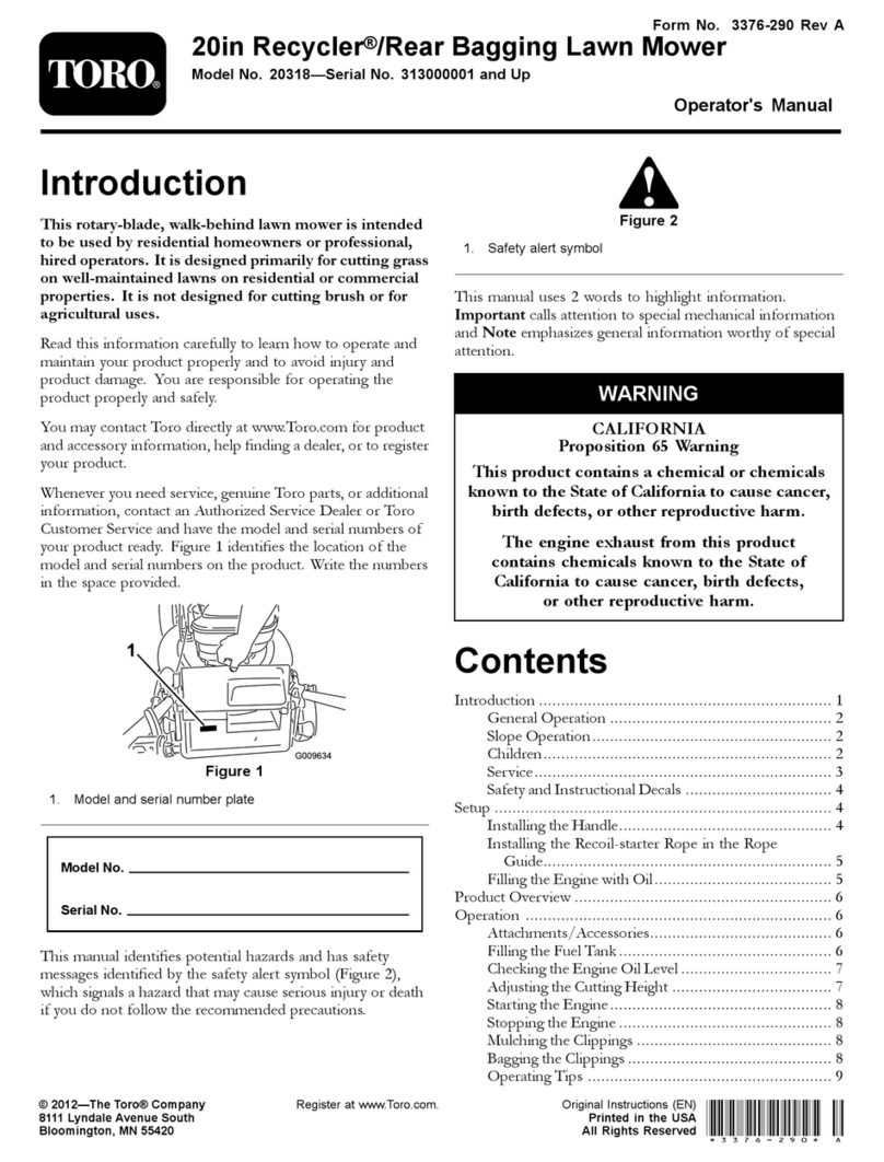 Toro 20318 User manual Toro 20318 User manual