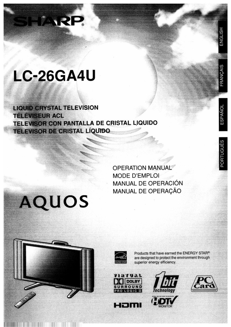 Sharp LC-26G4U User manual
