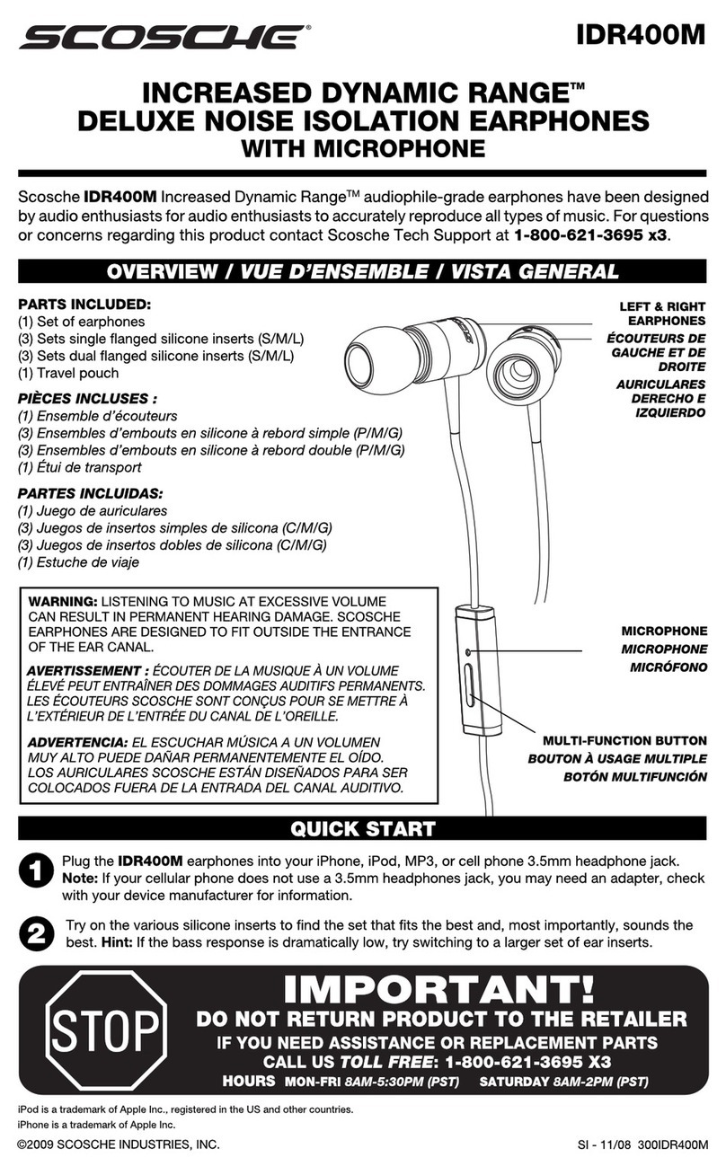 Scosche IDR400M User manual