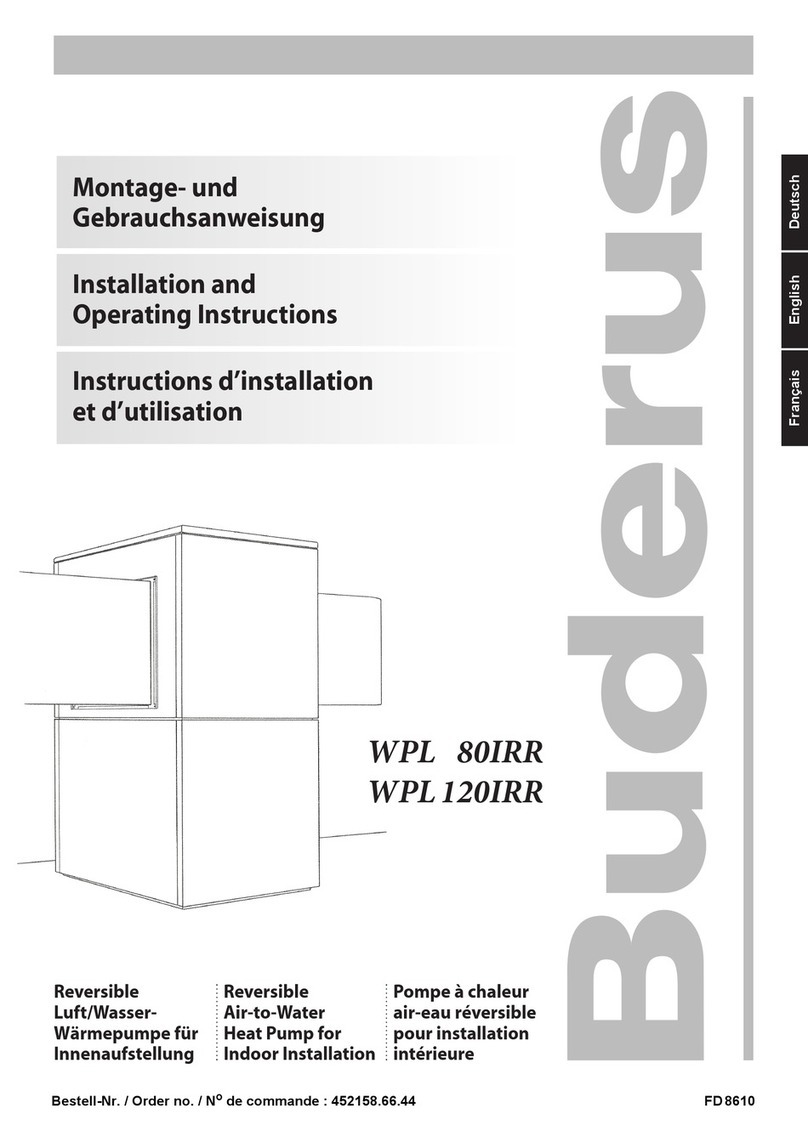 Buderus WPL80IRR User manual