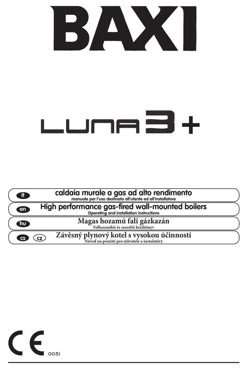Baxi Luna 3+ Operating and installation instructions Baxi Luna 3+ Operating and installation instructions