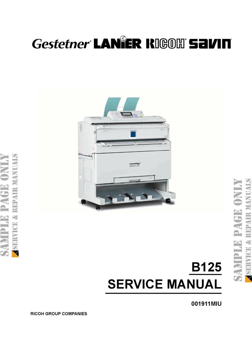 Ricoh B125 Service manual