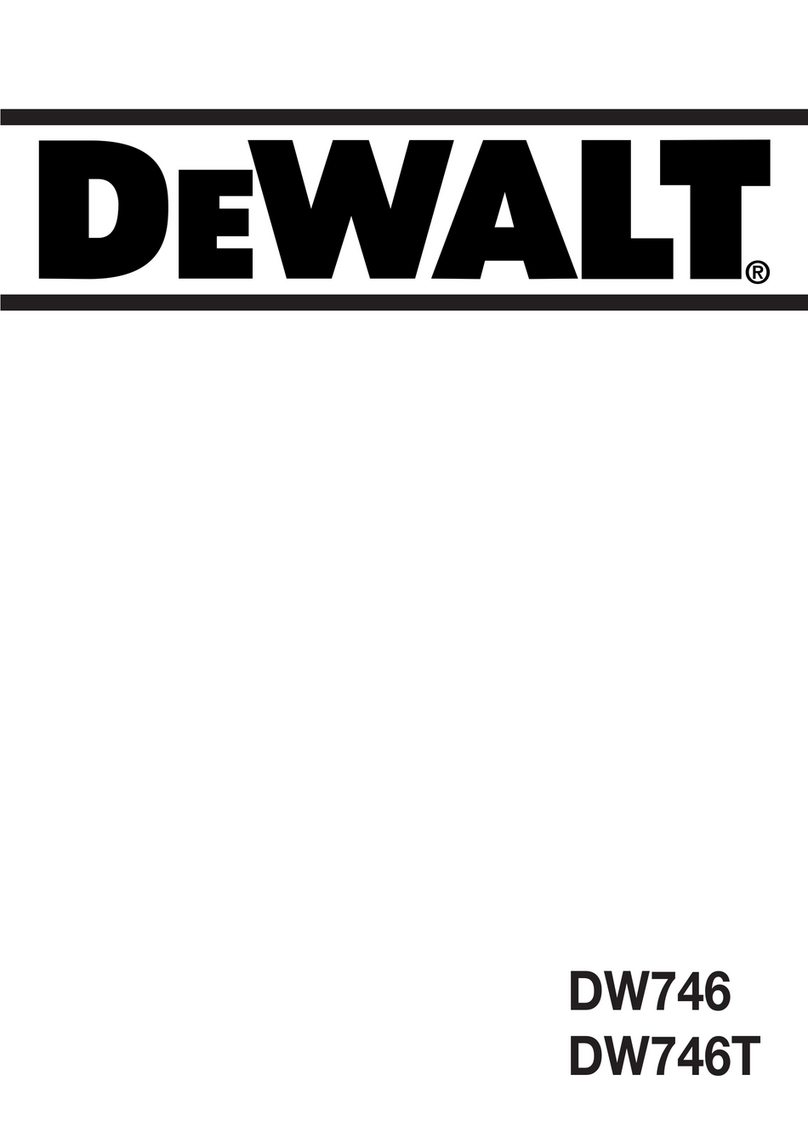 DeWalt DW746 Safety instructions