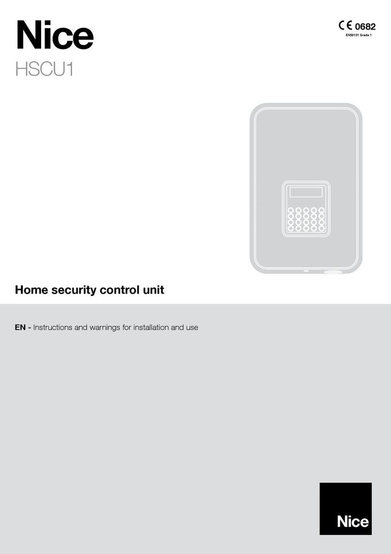 Nice HSCU1 Technical specifications