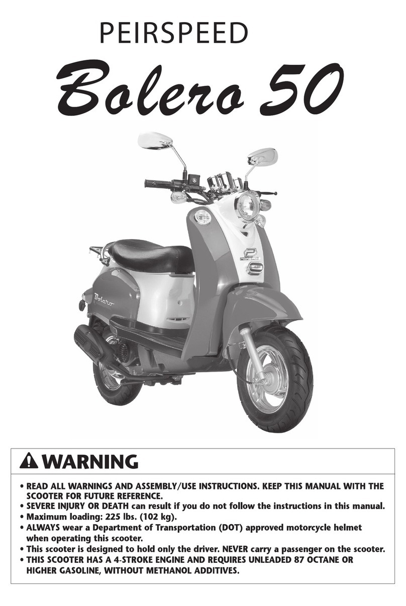 PEIRSPEED BOLERO 50 owner's manual