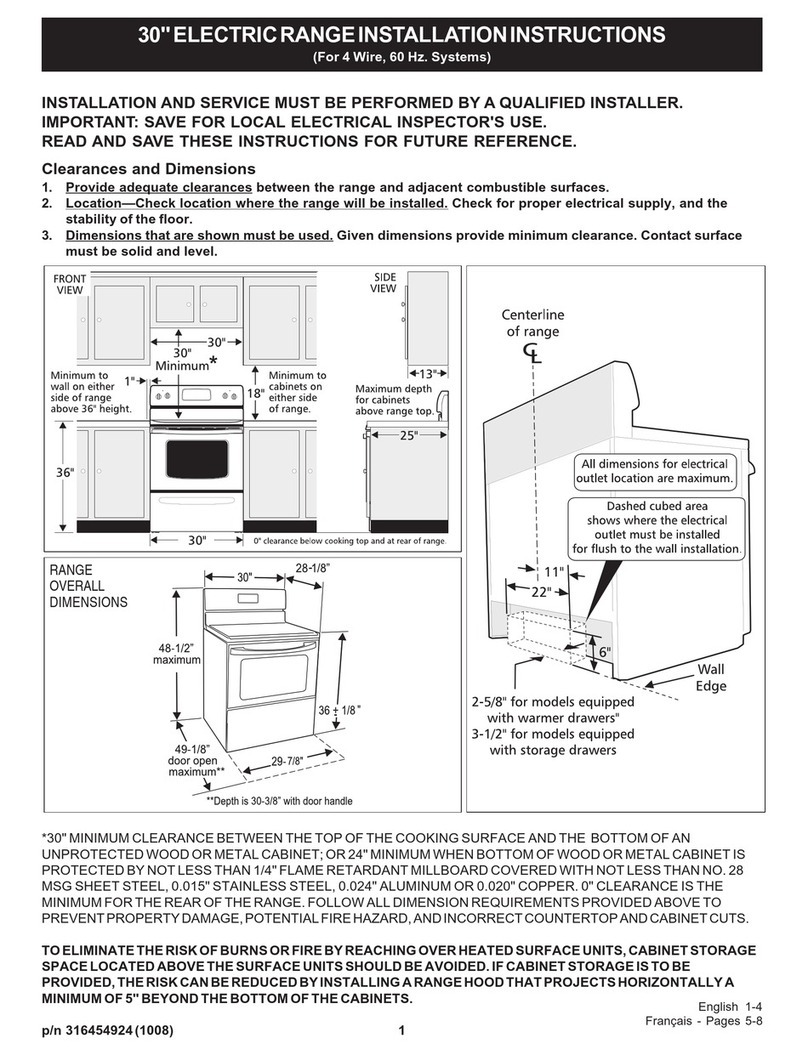 Electrolux CEW30IF6ISB User manual