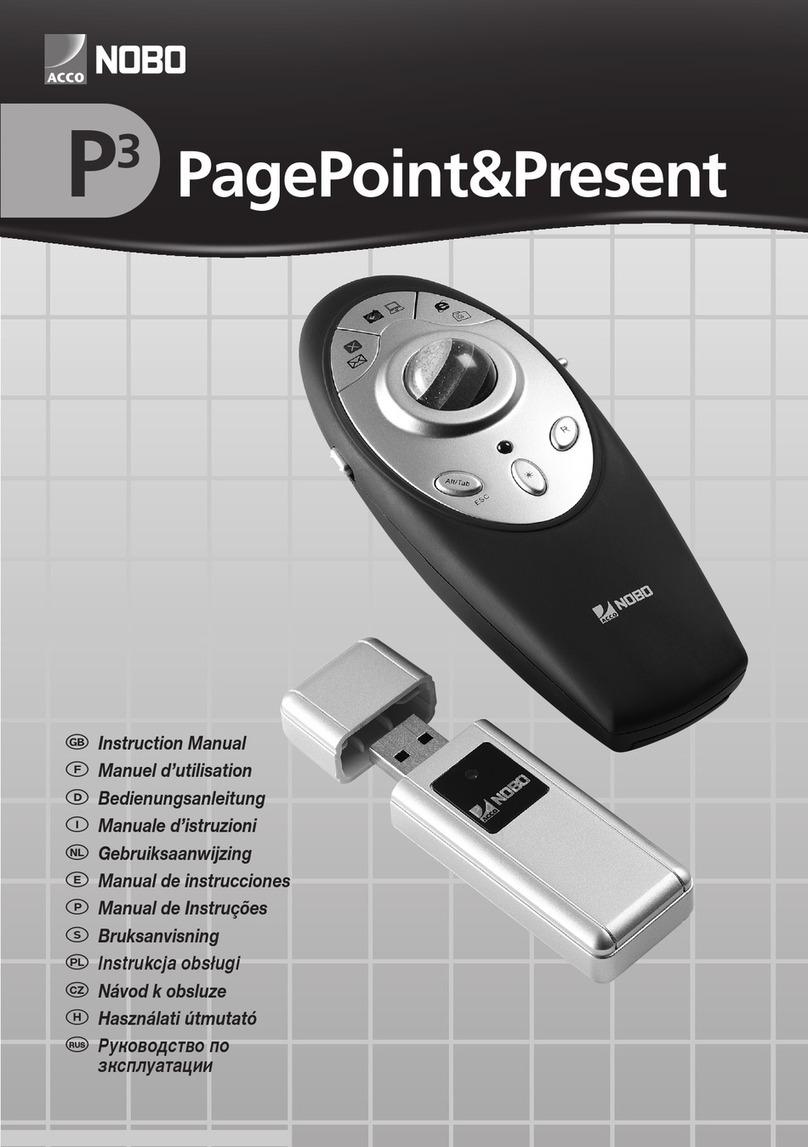 NOBOCOOL P3 PAGEPOINT&PRESENT User manual