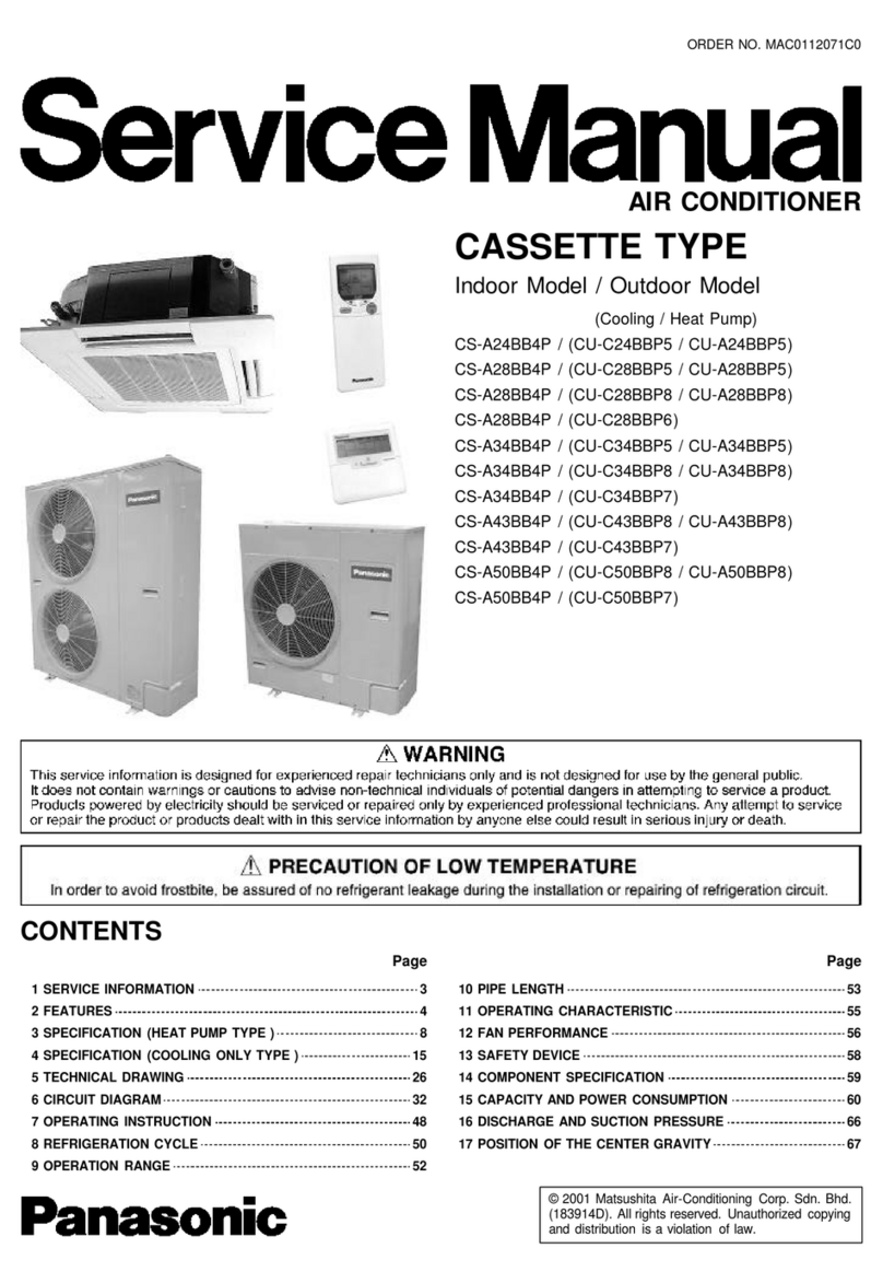 Panasonic CS-A24BB4P User manual Panasonic CS-A24BB4P User manual