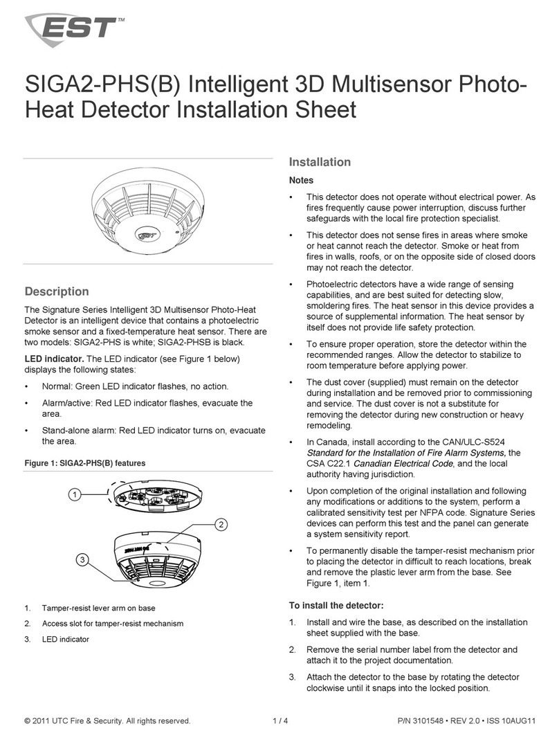 EST SIGA2-PHS(B) Installation sheet