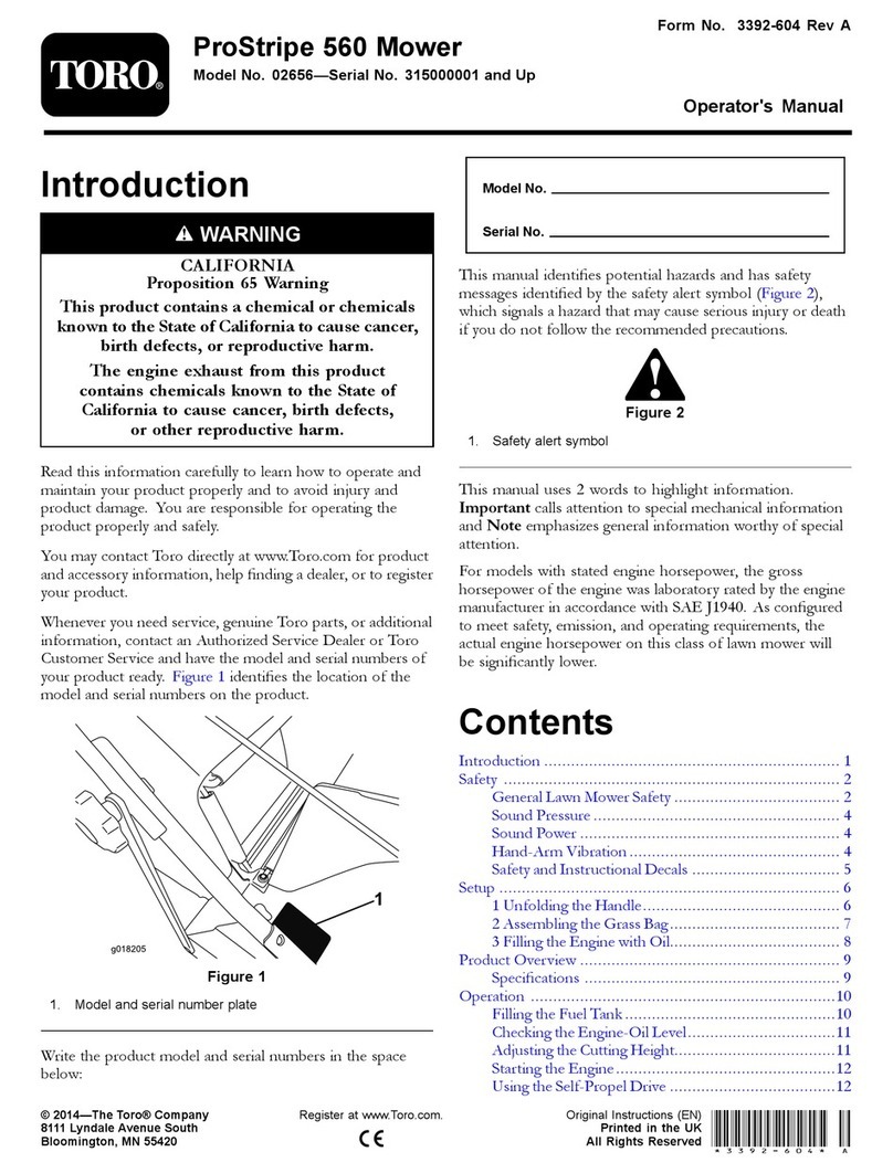 Toro 2656 User manual