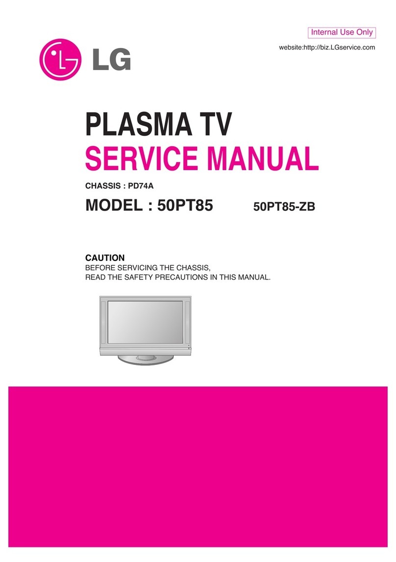 LG 50PT85 User manual