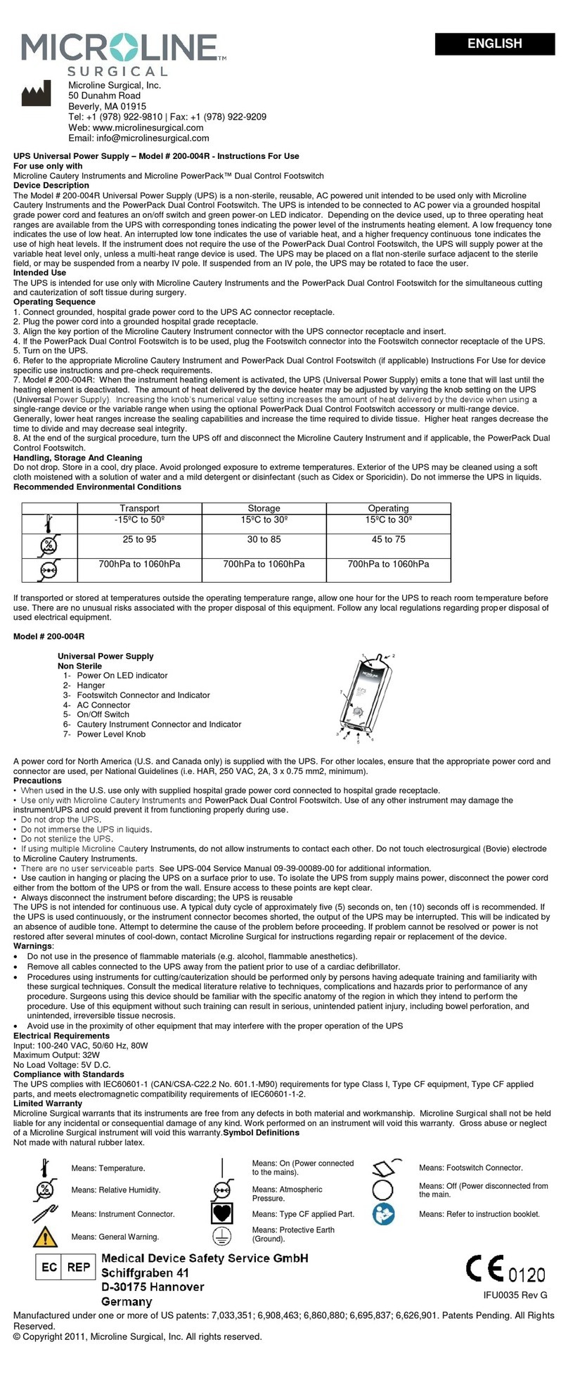 Microline 200-004R Instructions for use