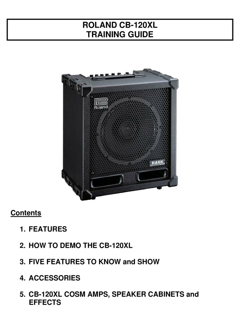 Roland CB-120XL Setup guide