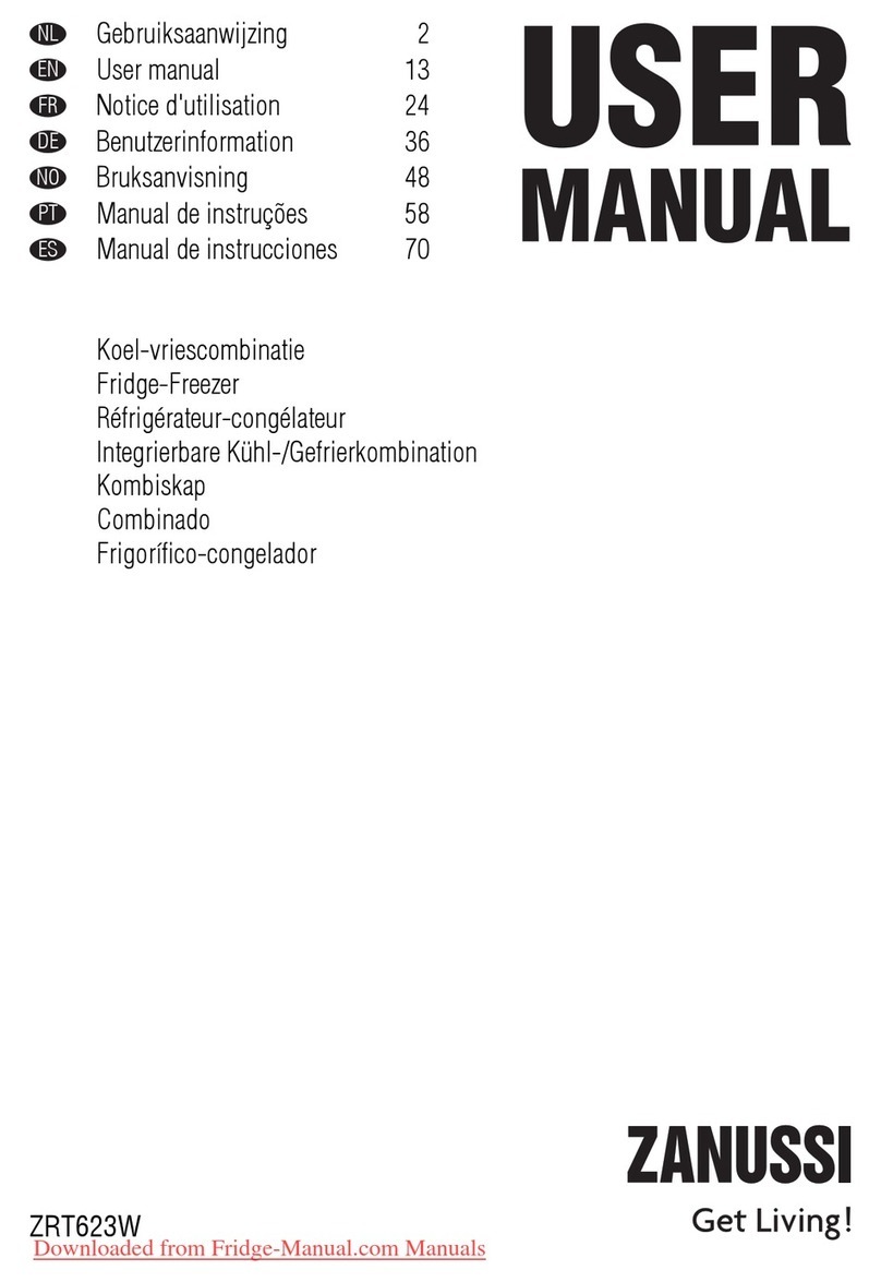 Zanussi ZRT623W User manual