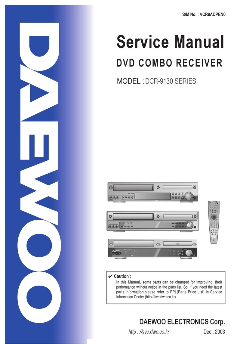 Daewoo DCR-9130 SERIES User manual