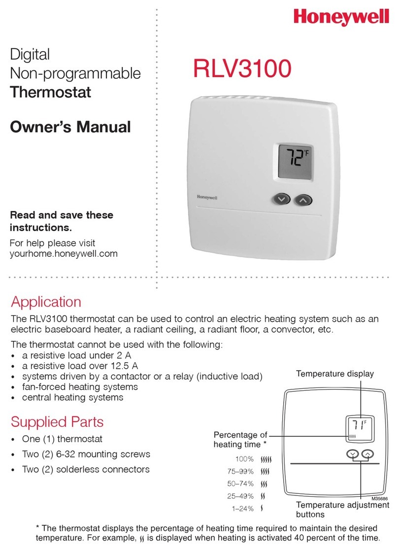 Honeywell RLV3100 User manual