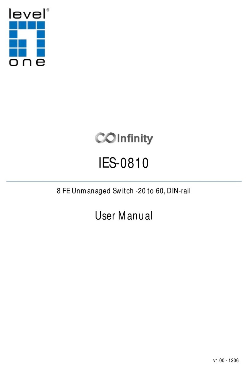 LevelOne IES-0810 User manual