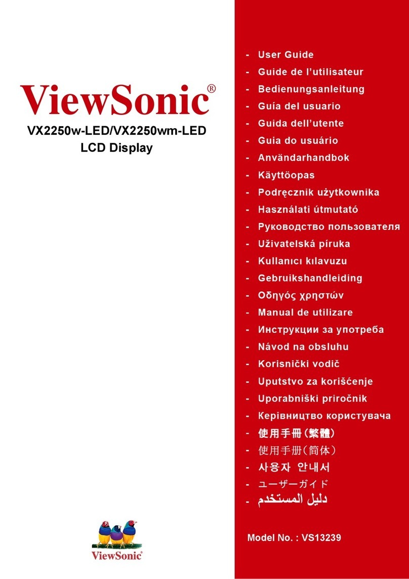 ViewSonic VX2250W-LED User manual
