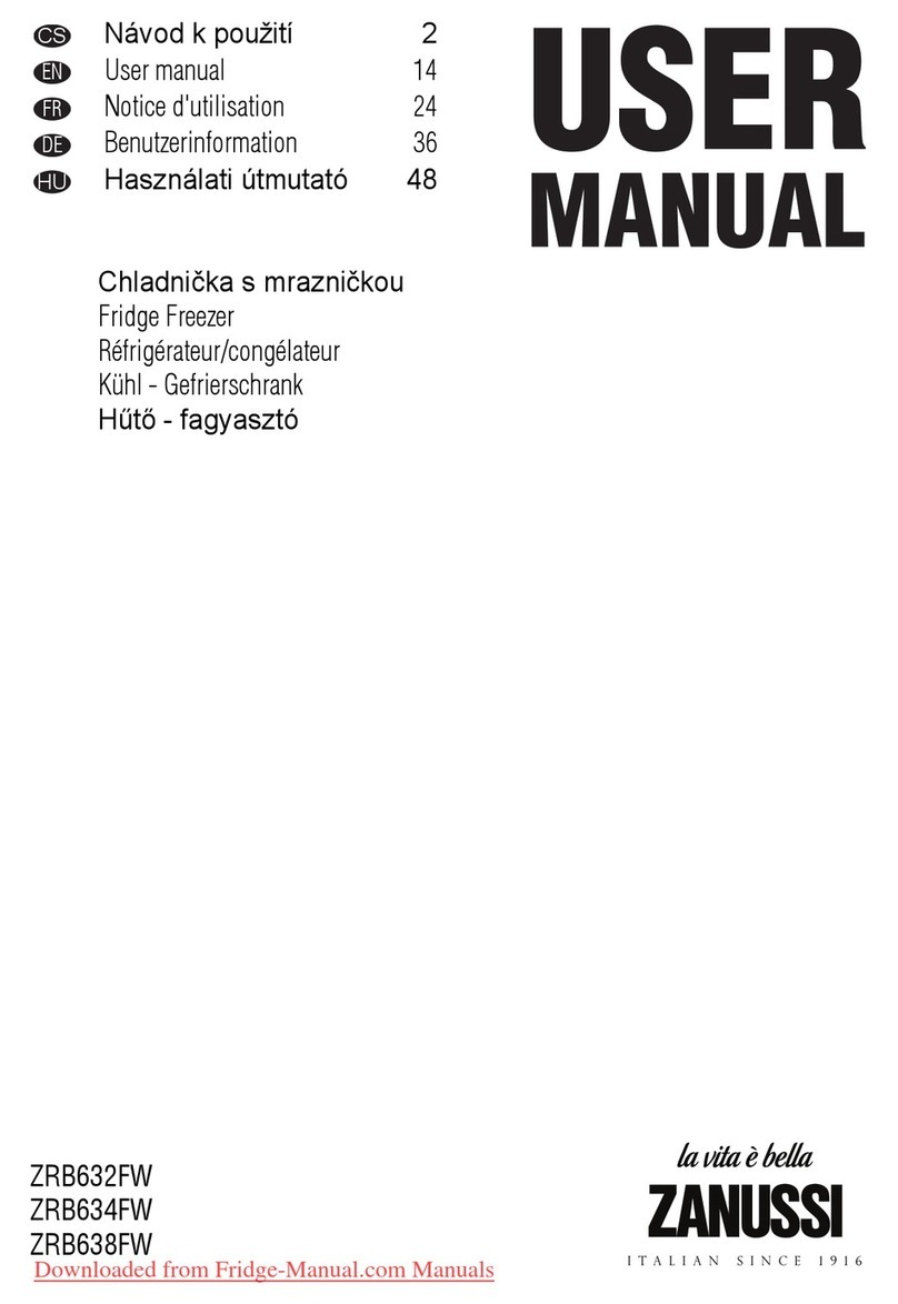 Zanussi ZRB632FW User manual
