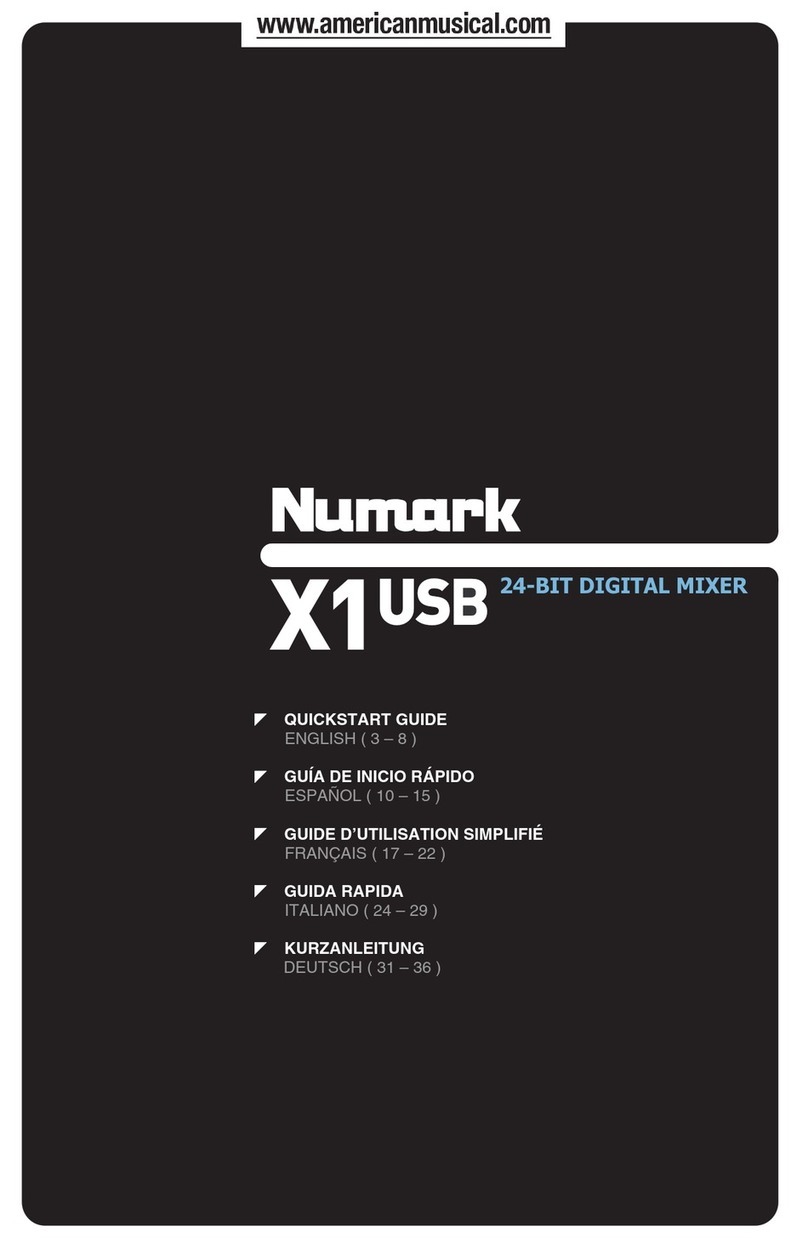 Numark X1 USB User manual
