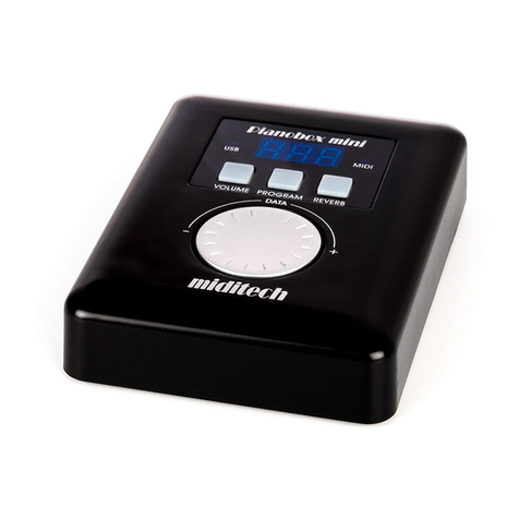 Miditech Pianobox Mini User manual Miditech Pianobox Mini User manual