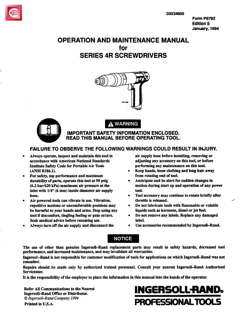 Ingersoll-Rand 4RSERIES Operation and maintenance manual