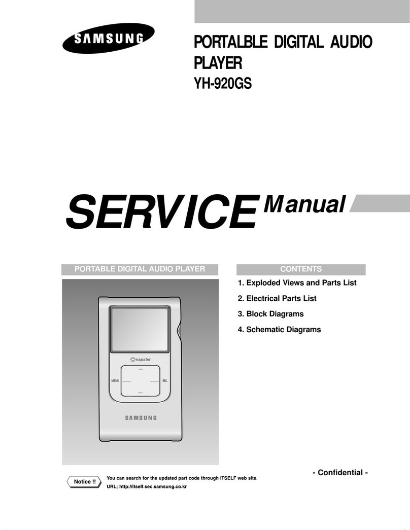 Samsung Napster YH-920GS Service manual