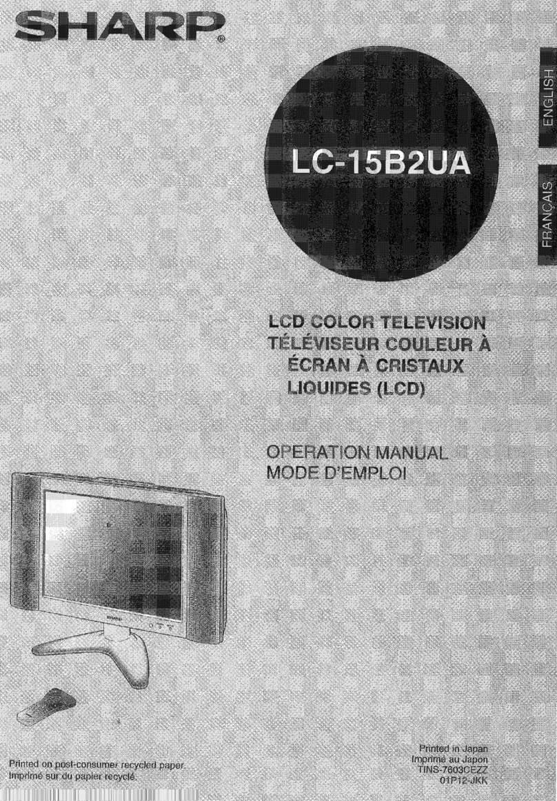 Sharp Aquos LC 15B2UA User manual