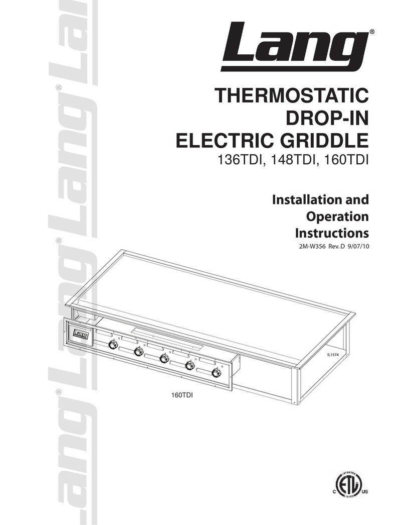 Lang 136TDI Installation and operation instructions