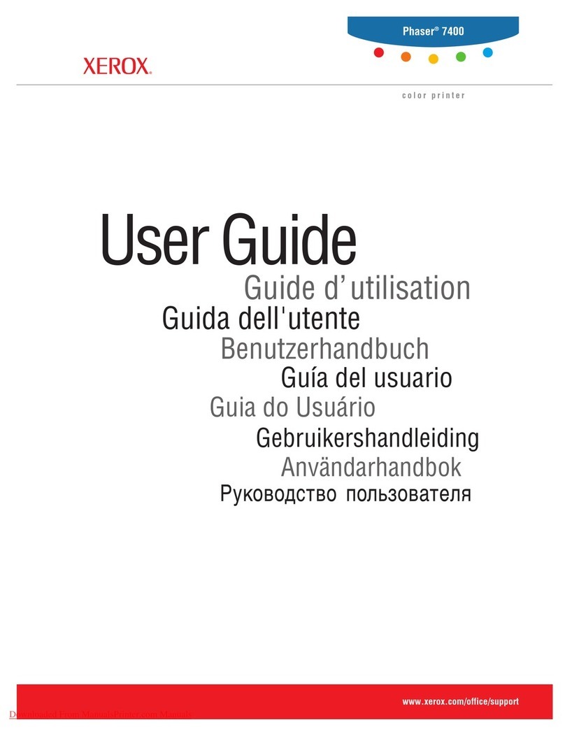Xerox 7400DN - Phaser Color LED Printer User manual