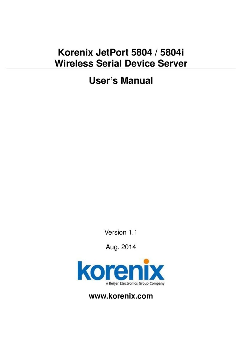 Korenix 5804 user manual
