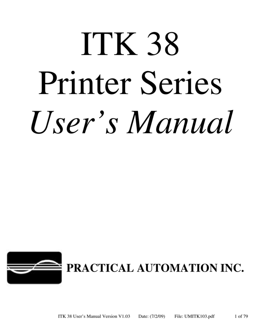 Practical Automation ITK 38 SERIES user manual