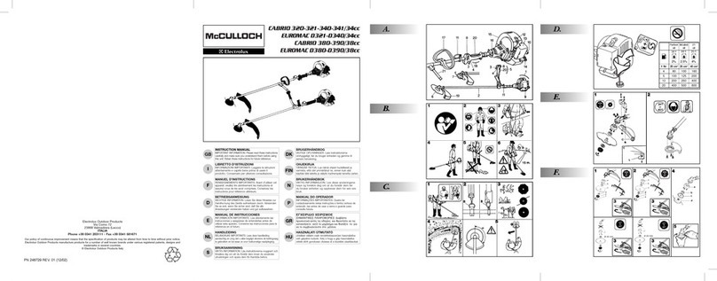 McCullochlloch CABRIO 320-321-340-341/34cc instruction manual