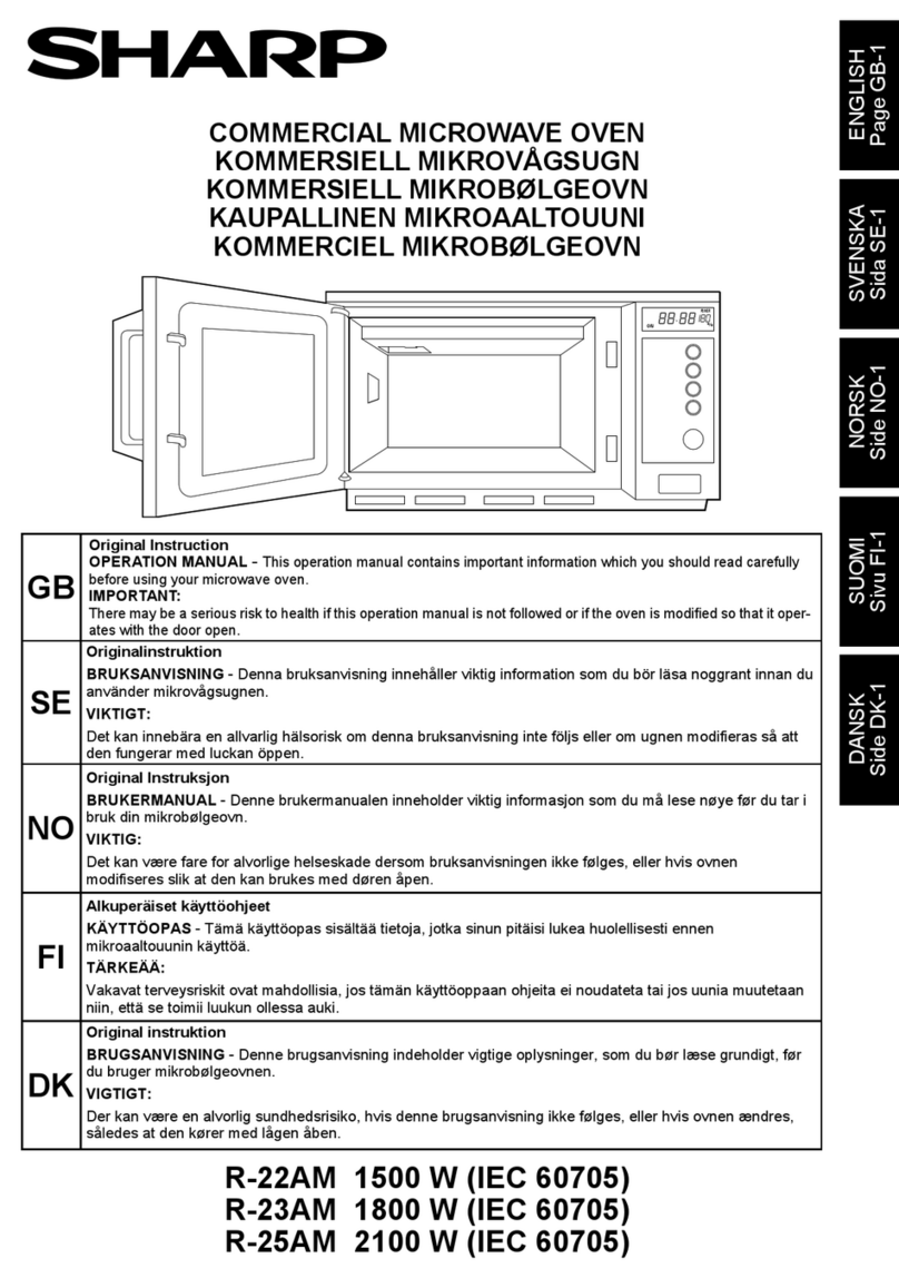Sharp R-22AM User manual