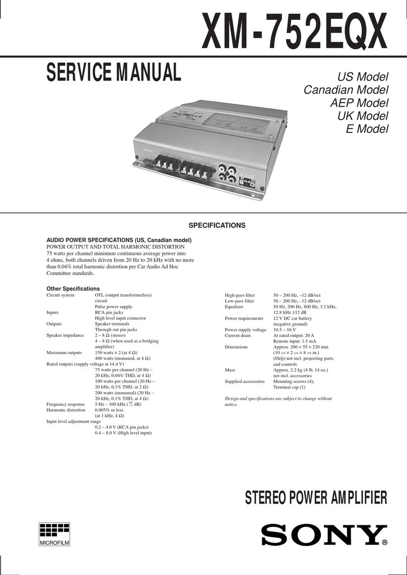 Sony XM-752EQX User manual