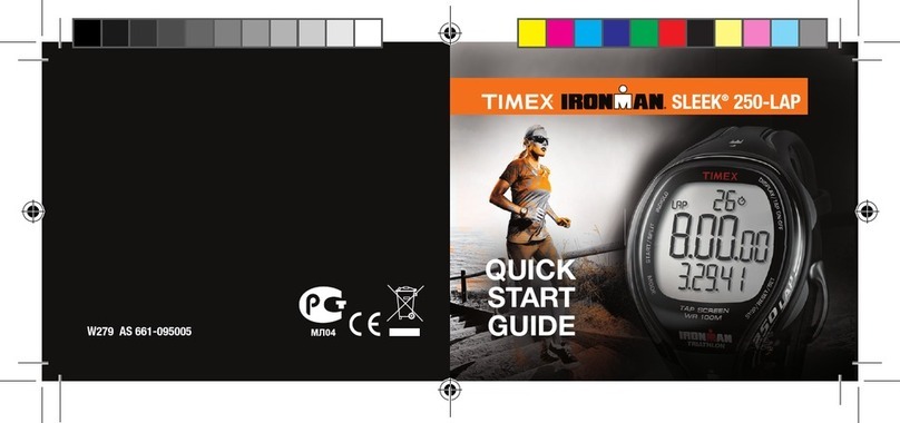 Timex Ironman SLEEK 250-LAP User manual Timex Ironman SLEEK 250-LAP User manual