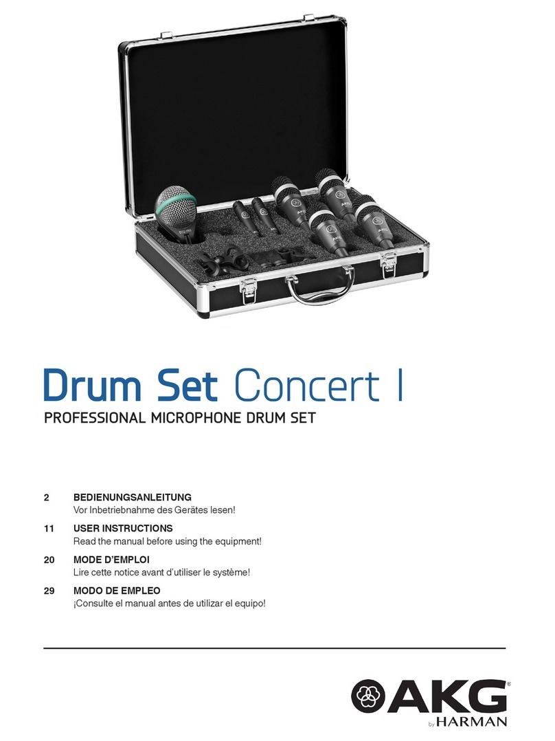 AKG Drum Set Concert I User manual