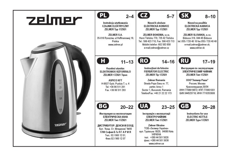 Zelmer 17Z021 User manual