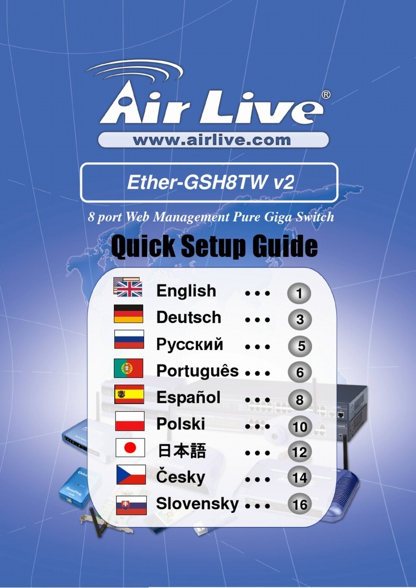 AirLive Ether-GSH8TW v2 Quick setup guide