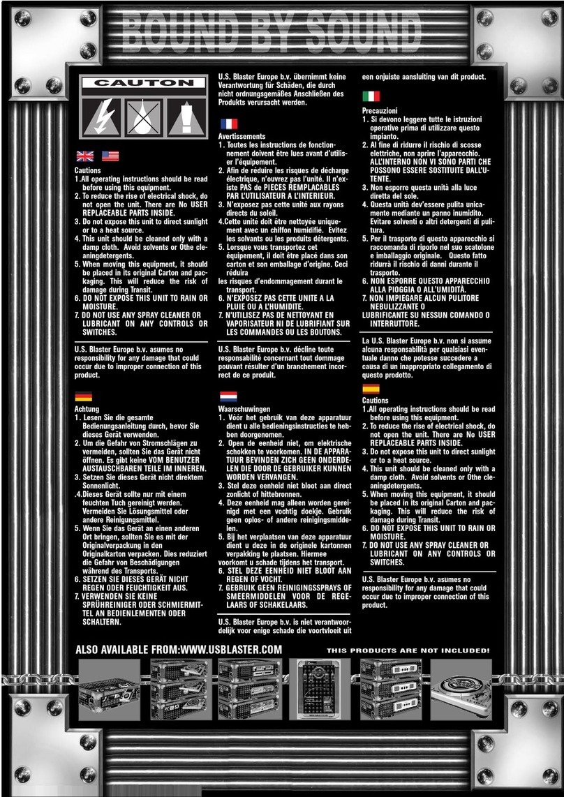 US Blaster USB 71 00 operating instructions
