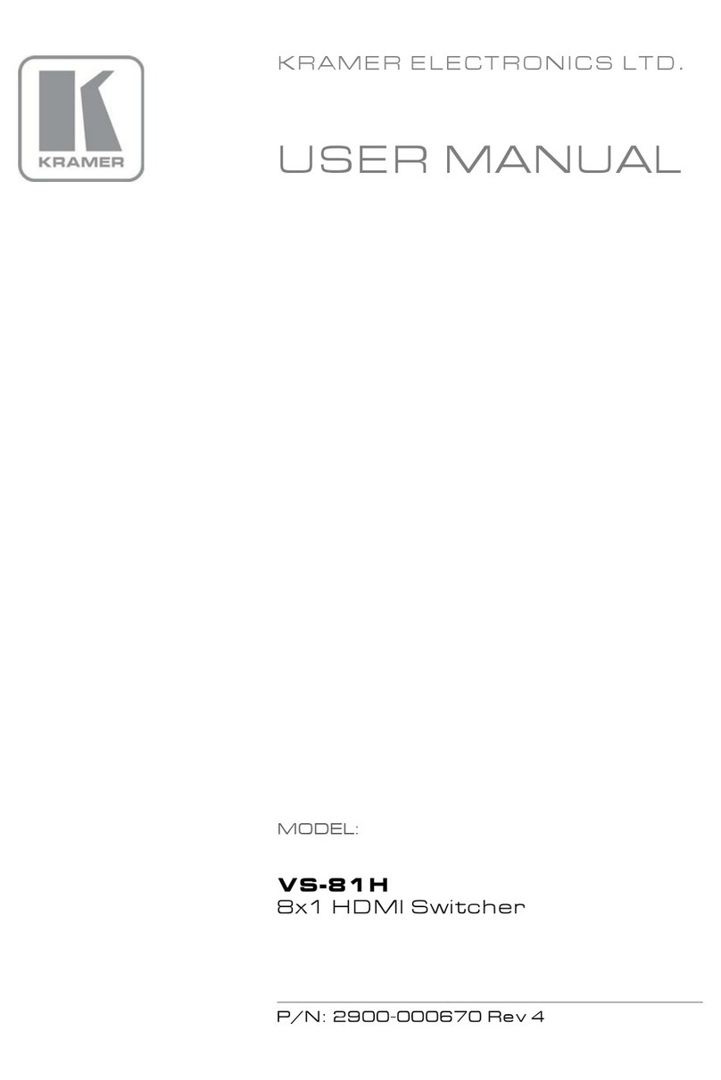 Kramer VS-81H User manual