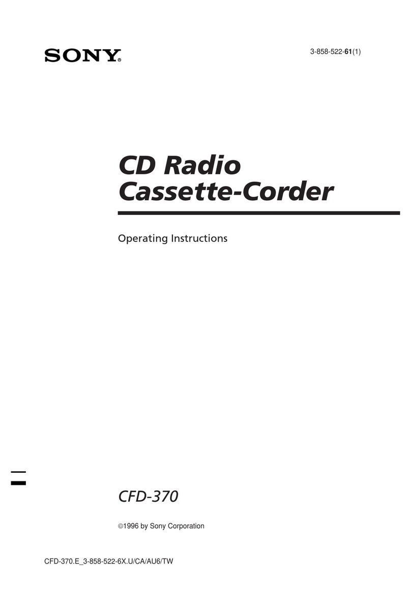 Sony CFD-370 User manual