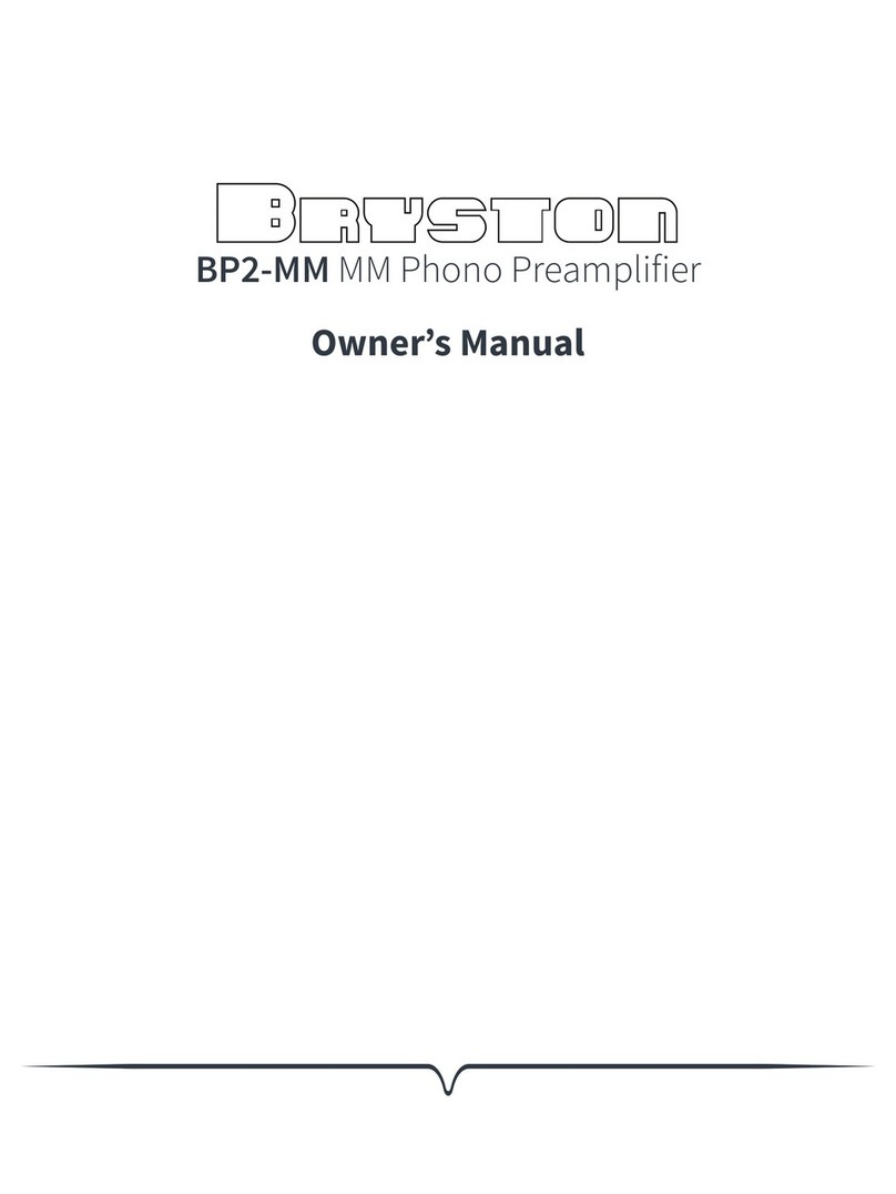 Bryston BP2-MM User manual
