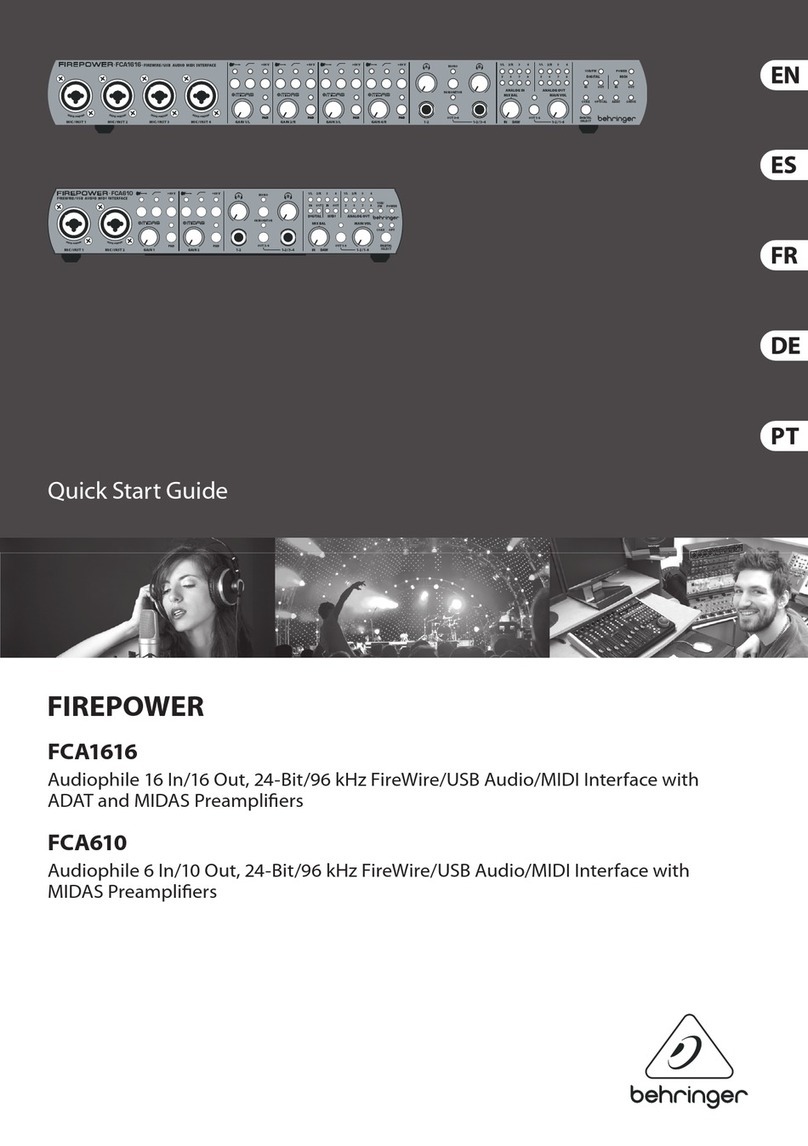 Behringer FCA1616 User manual