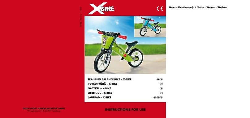 X-BIKE 66951 Instructions for use X-BIKE 66951 Instructions for use