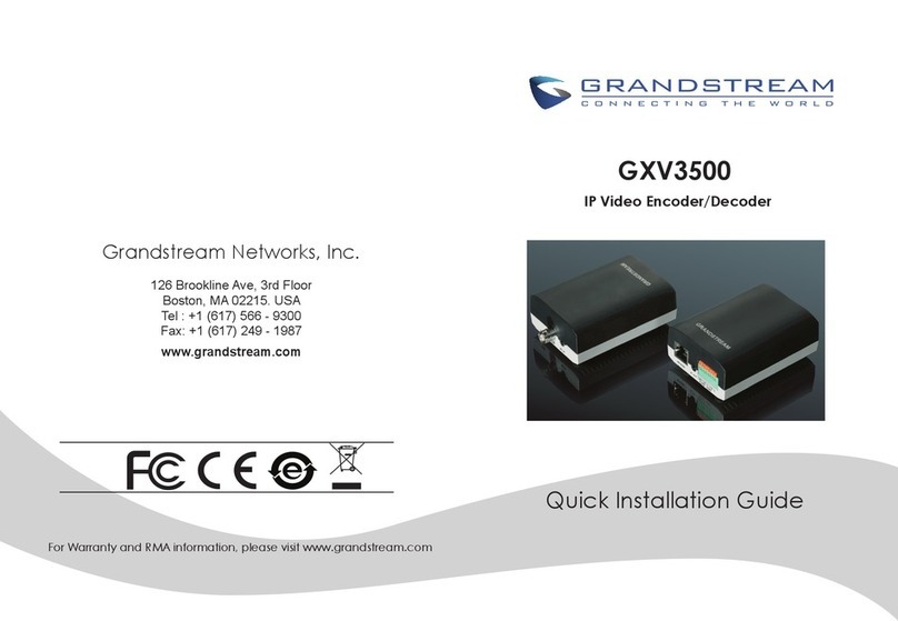 Grandstream Networks GXV3500 User manual