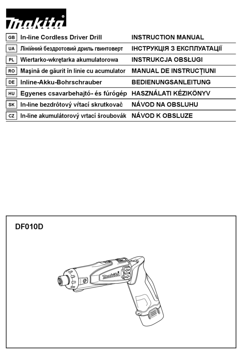 Makita DF010D User manual