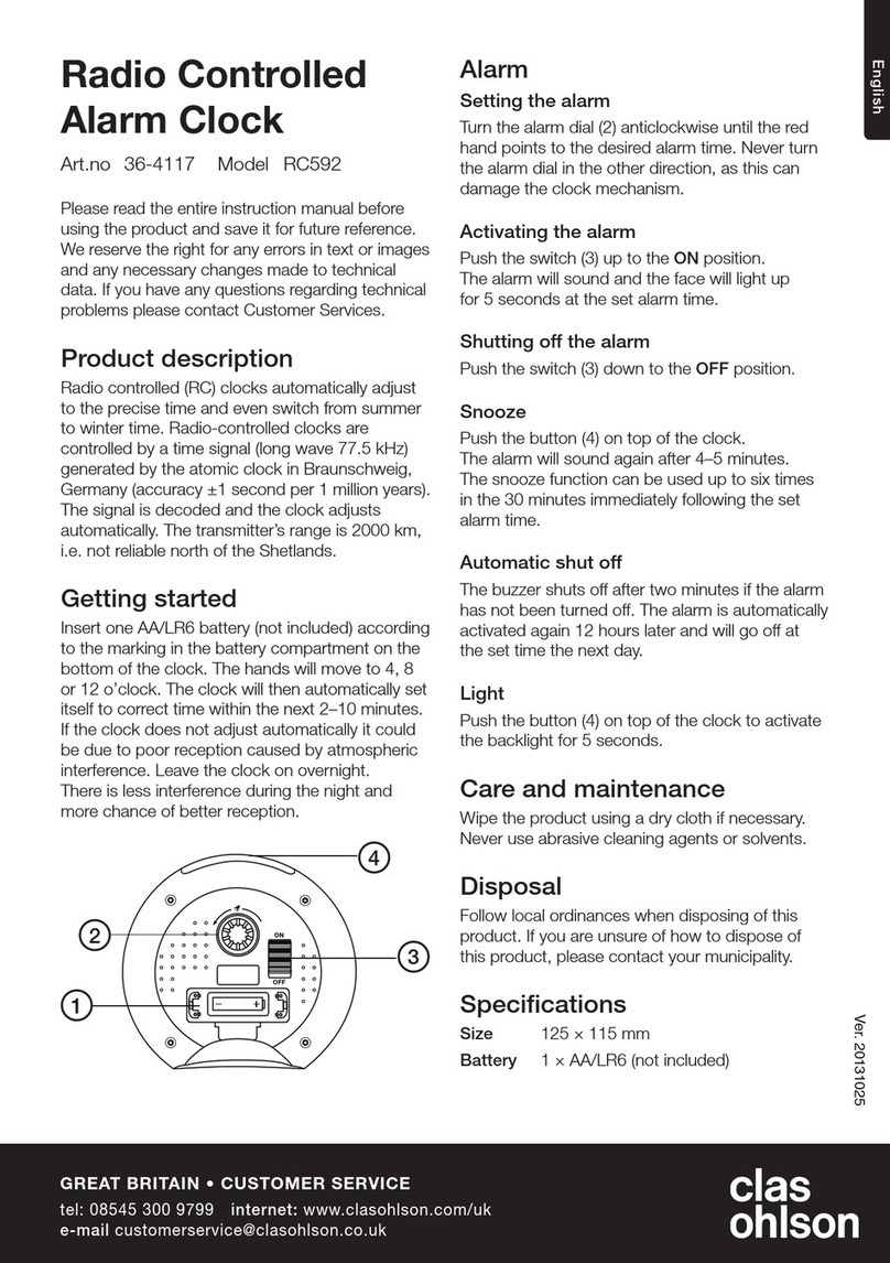 Clas Ohlson RC592 User manual