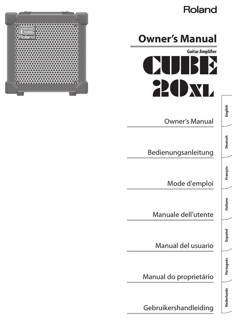 Roland CUBE 20XL User manual