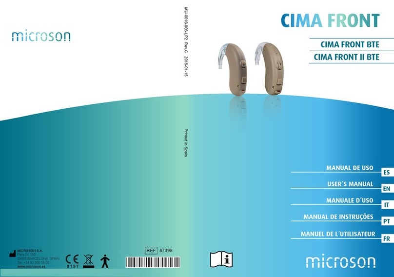 Microsonic CIMA FRONT user manual
